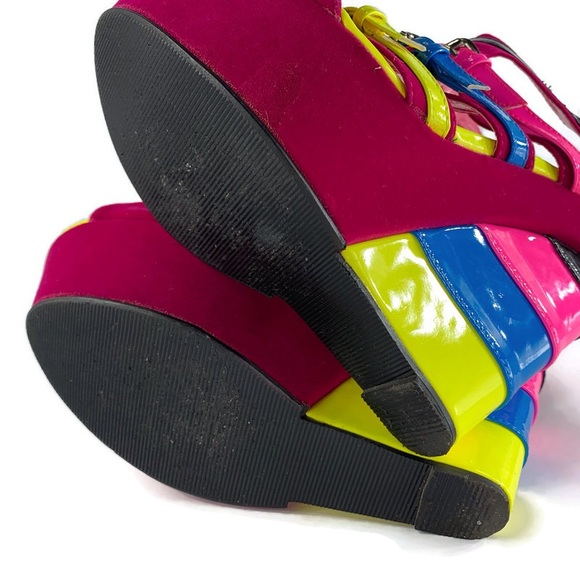 Wedge Sandals Platform Women's Buckle Strap Shoes - Picture 11 of 11